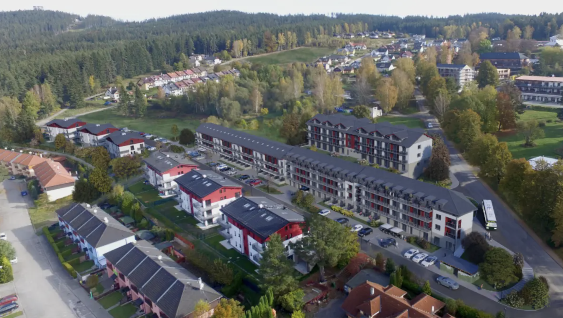 Apartmány Lipno – přední pohled